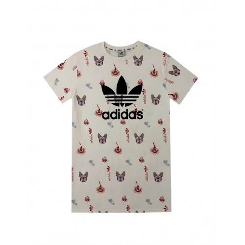 Adidas Women Graphic Print T-Shirt – Retro Street Style